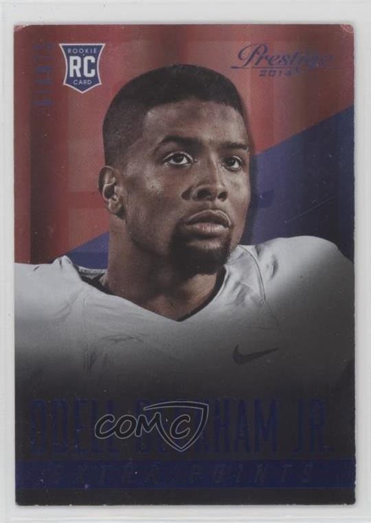 2014 Panini Prestige Extra Points Blue Odell Beckham Jr #275 Rookie RC 06y3