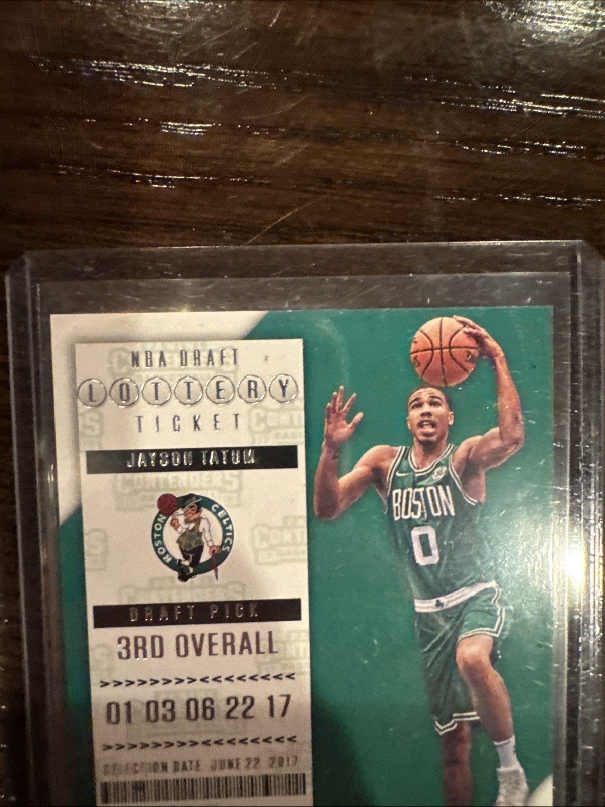 2017-18 Panini Contenders - Lottery Ticket Jayson Tatum #3 view 6