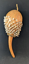 Large Shaker Gourd Cowrie Beads Shekere Percussion Hand-Crafted Instrument