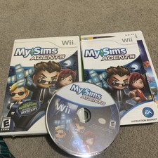 MySims Agents Nintendo Wii Good Disc Complete Game Mystery Adventure My Sims CIB