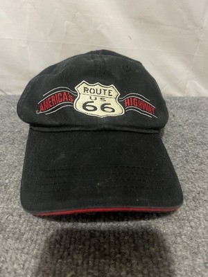 Vintage Get Your Kicks On Route 66 Hat Cap One Size Trucker