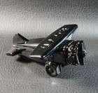 Boyd's Crystal Art Glass AIRPLANE #1 First! CLASSIC BLACK 10-11-91 NOS — photo 1