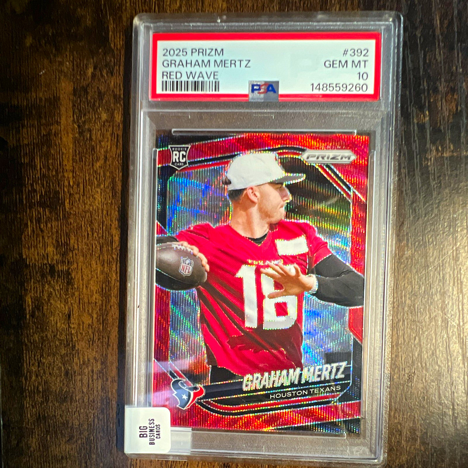 Graham Mertz Panini Prizm #392 Red Wave