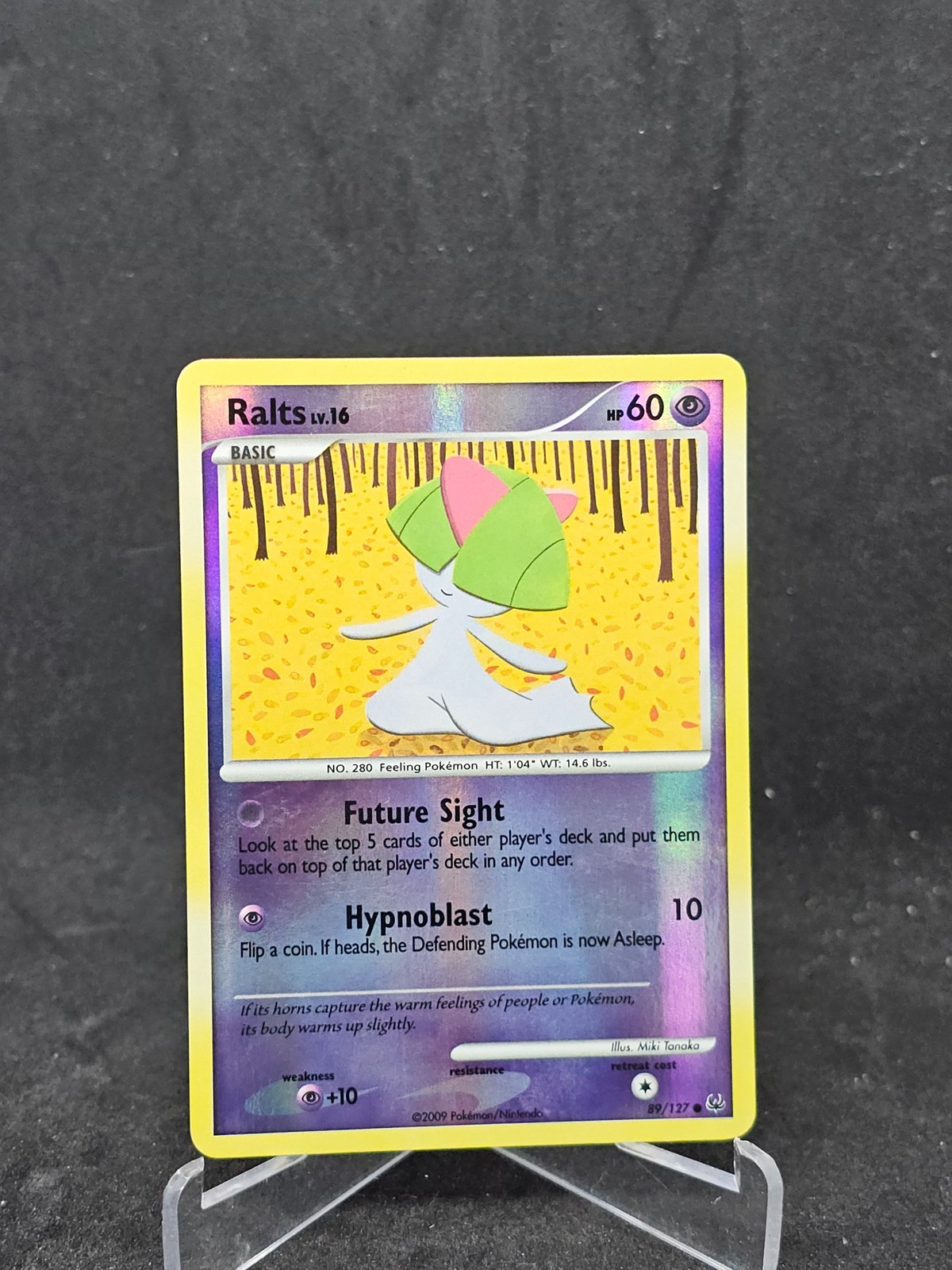 Pokemon Card  Ralts (89/127) Platinum Common Reverse Holo