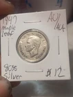 1947 Canadian Silver Quarter W/ Maple Leaf.  Excellent Details! NICE!