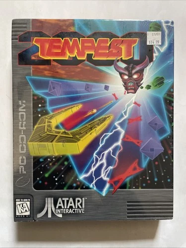 TEMPEST 2000, big box, PC CD-ROM, Atari, 1995, Sealed