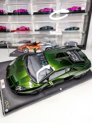 Lamborghini Aventador Verde Psyche MR Models 1:18 No BBR IVY VIP Fuel Me Make Up