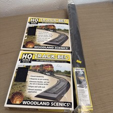 Woodland Scenics Ho Scale Model Train Track Bed Lot 2 24 Rolls 12 Strips New