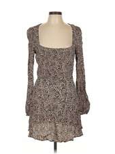 Flynn Skye Women Brown Cocktail Dress L