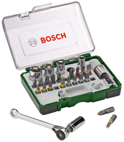 Bosch 27Tlg. Schrauberbit Ratschen-Set Ph, Pz, Hex, T, S-Bit ZubehöR Handwerk