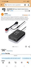 Dash Camera Power Adapter 8-Pin for Land Rover, Jaguar, Connects to Rearview