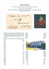 NN-GB Free Front 1831 signed J Nicholl, MP Penryn, Hastings & Great Bredwyn