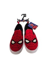 New Spider-Man Slip-on Sneakers Youth Boy Shoes Marvel Size 4