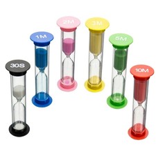1x Sand Timer Hourglass Board Games Tea Cooking 30 Seconds Glass 1/2/3/5/10 Min.