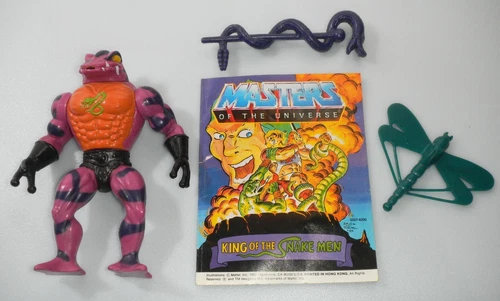 100% Complete 1985 Tung Lashor MOTU Masters of the Universe Vintage Figure Comic