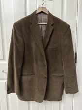 Saddlebred Brown Corduroy Men's Blazer sz 44R Fall Business Casual