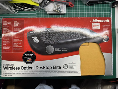 Microsoft Wireless Optical Desktop Elite   Originalverpackt   Vintage   Sammler!