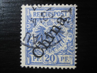 #ad KIAUTSCHOU GERMAN COLONY Mi. #M4II scarce used forerunner stamp CV $287.50 $95.79