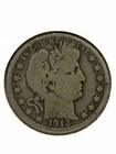 1913 BARBER SILVER HALF DOLLAR - no mint - extremely rare coin.