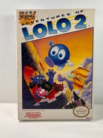 Adventures of Lolo 2 (Nintendo NES, 1990) Autentico COMPLETO CIB