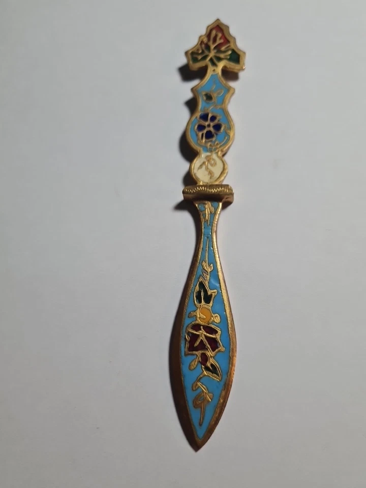 Coupe Papier Émaux Cloisonné XIX Ème Napoléon III - Photo 4/4