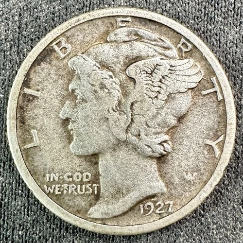 1927 (P) Mercury Dime - VF - Nice Better Date and Grade - Free Shipping