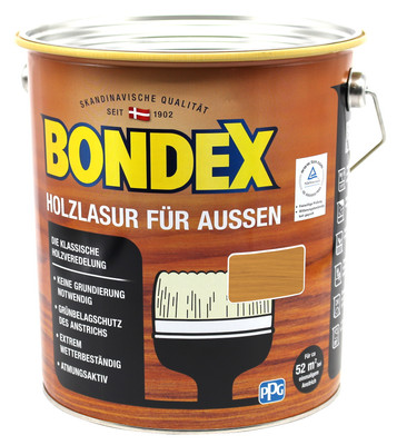 Bondex Holzlasur für Aussen kiefer 4L BEULE Holzschutzlasur Holz Lasur