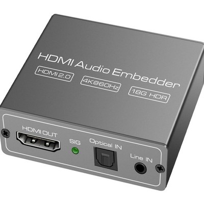 HDMI Audio Embedder 4K60Hz Digital-Analog Unterstützung 3,5mm Toslink