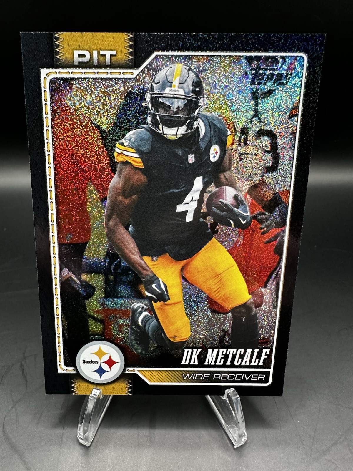 DK Metcalf 2026 Topps Flagship Black Sandglitter /10 - #175 Steelers