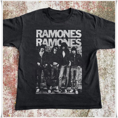 Ramones 'Ramones' Album T-shirt, Unisex Black T-shirt, Size S-5XL
