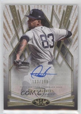 2022 Topps Tier One Break Out 133/199 Deivi Garcia #BOA-DG Auto 1q9