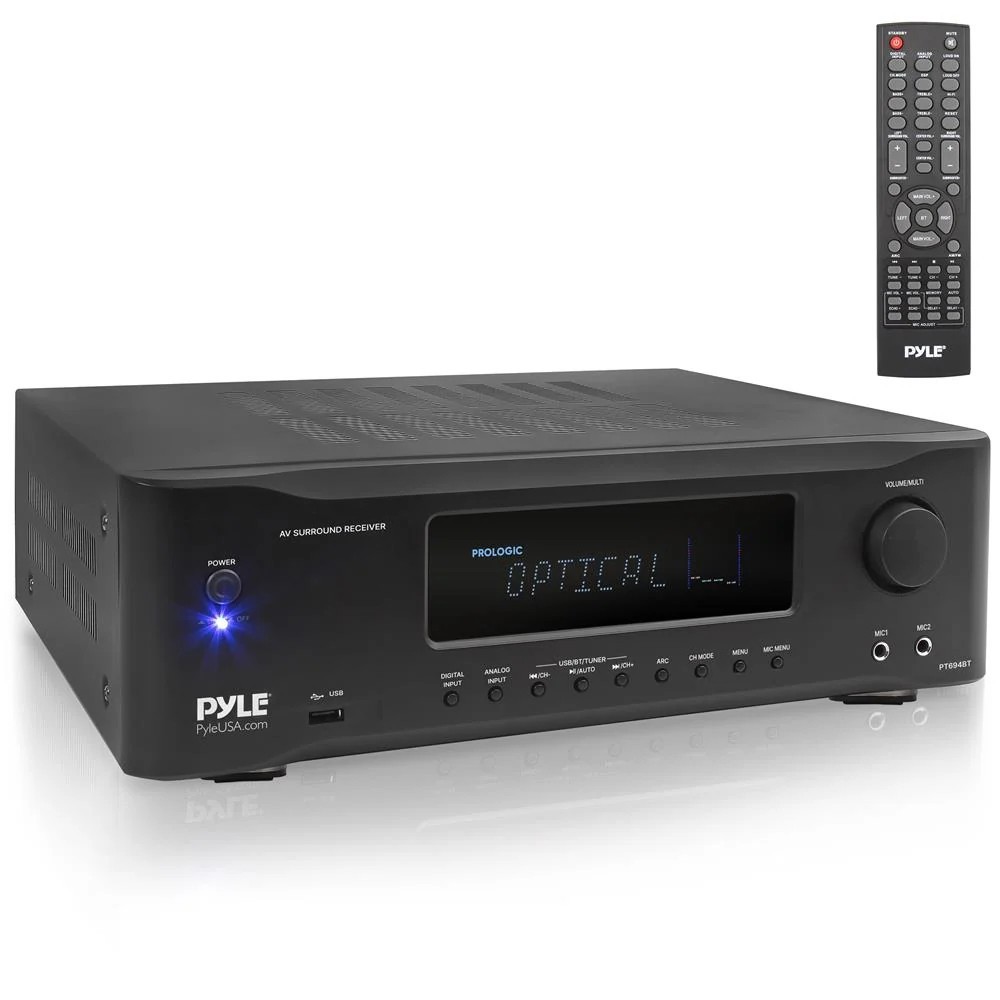 Pyle PT694BT 5.2-Ch 1000W Bluetooth Home Theater Receiver Op