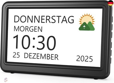 Roxicosly Digital Calendar, Electronic Day Date Alarm Clock, Digital Clock with