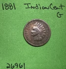 1881 Indian Head Cent / Penny 1c Good