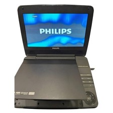 Philips PD9000/37 Portable DVD Player 9" LCD Display White For Parts Powers On
