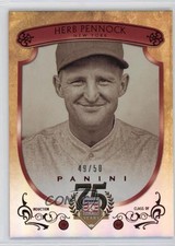 2014 Panini Hall of Fame Red Shield Red 49/50 Herb Pennock #20 HOF Shield 0l2