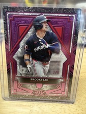 2025 Topps Tier One Brooks Lee 2/5 Pink Foil Rookie RC - Minnesota Twins