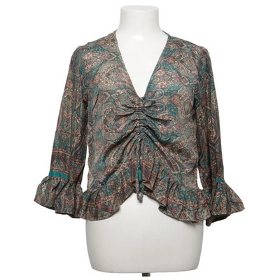 Guru Shop, Bluse, Größe: M, Grün/Mehrfarbig, Polyester, Paisley, Damen #6tG