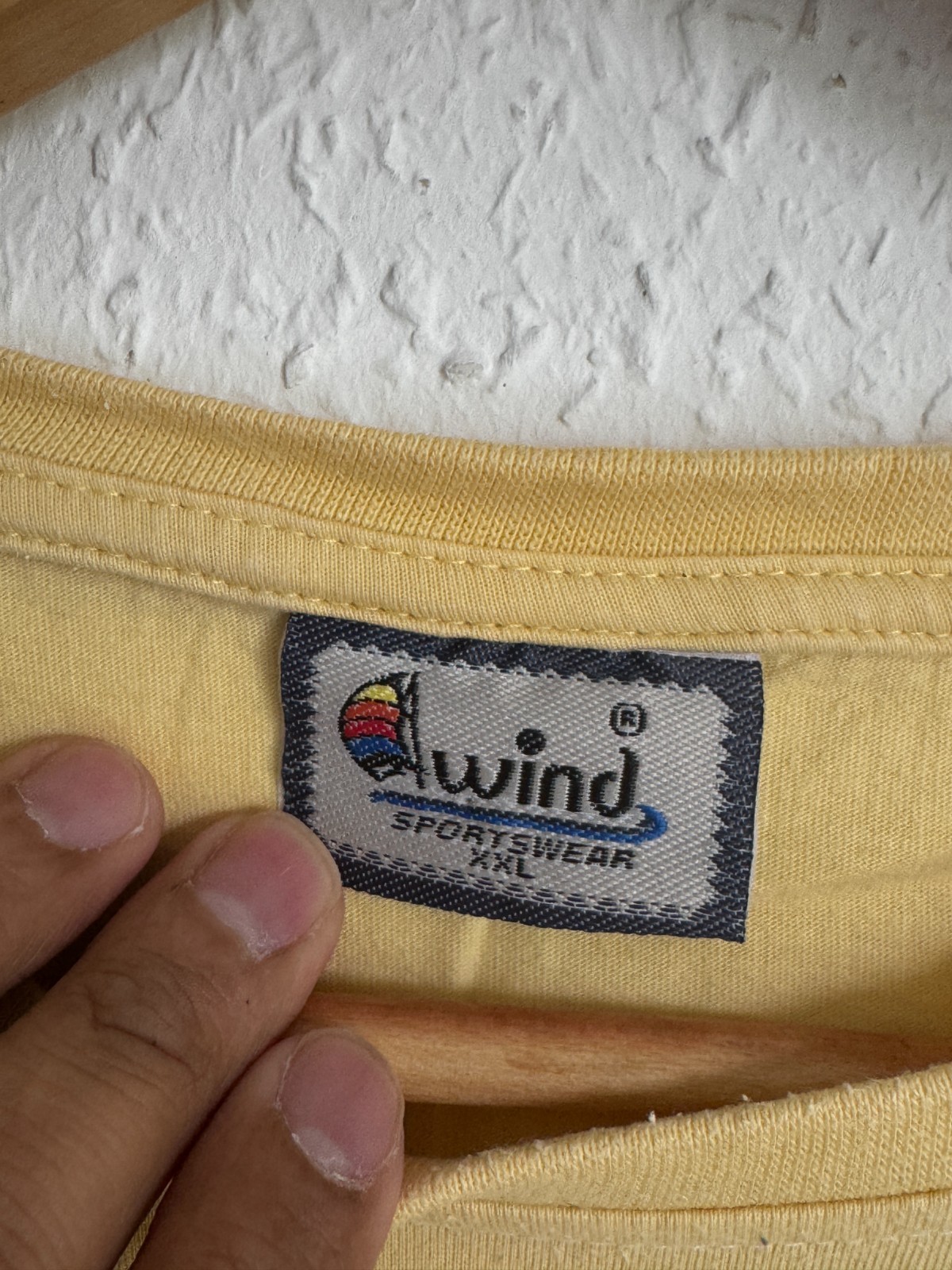 Vintage Wind Sportswear Yellow Nautical T-Shirt - XXL - "Wind image 4