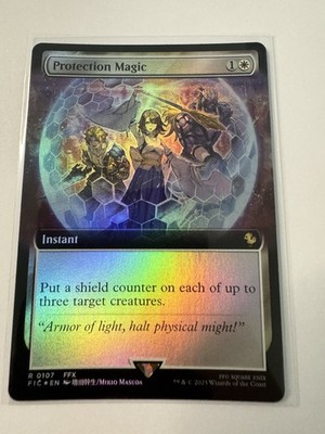 Protection Magic (Extended Art) (FOIL)   Final Fantasy   Magic (mtg)