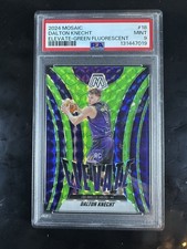 2024-25 Panini Mosaic Elevate Dalton Knecht RC Green Fluorescent 09/10 SSP PSA 9