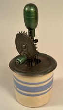 Betty Taplin Beater Stoneware Crock, Antique