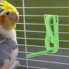 20 Pcs Parakeet Cage Accessories Bird Perch Stand Feeder Clip Rack