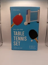 PRO-SPIN All-in-One Portable Ping Pong Set 2 Paddles 72" Net Open Box Sealed