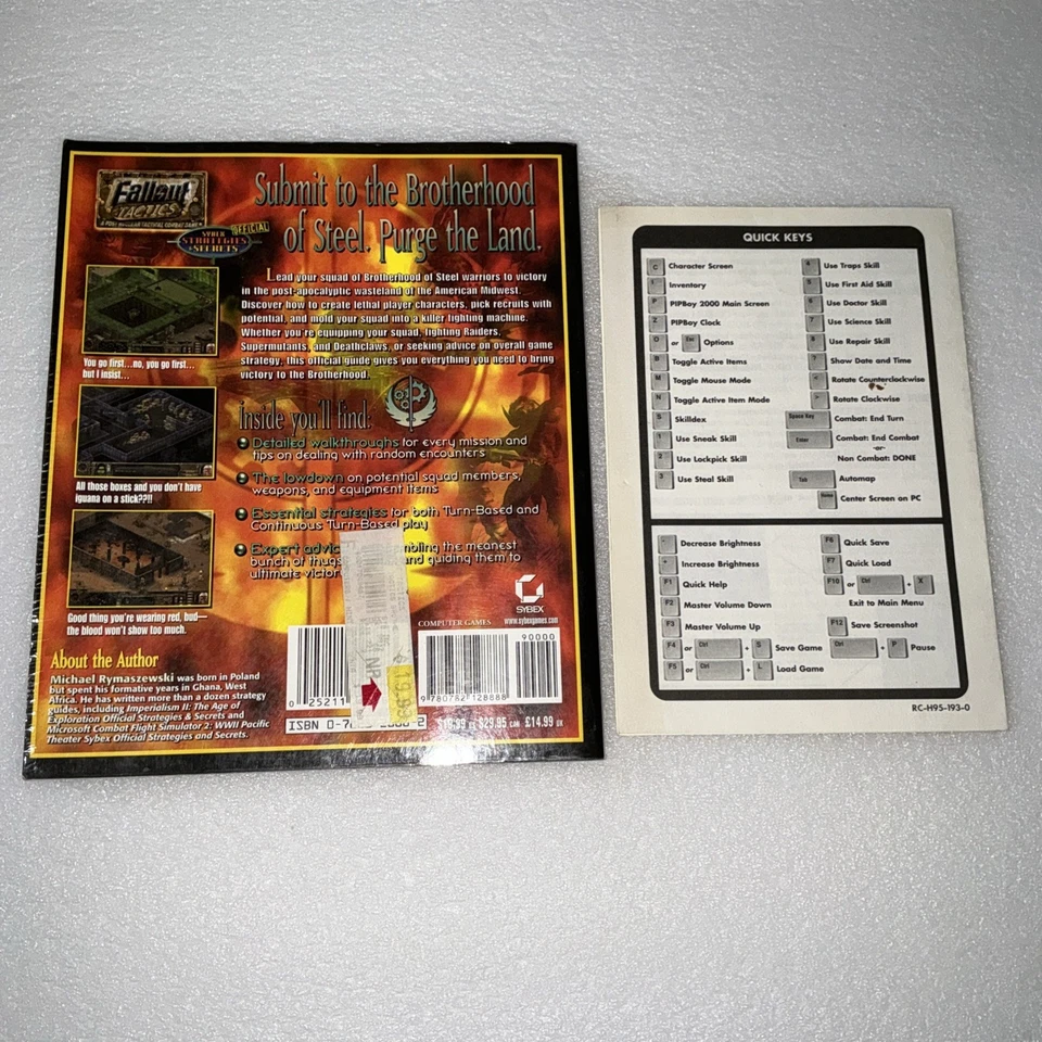 Fallout Tactics Strategies & Secrets Official Sybex Clue Book Hint Guide+Insert - Image 2 of 4