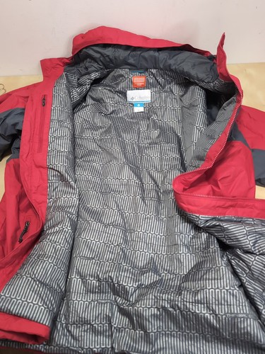 Giacca Uomo Rosso E Grigio COLUMBIA Termica Coil Isolante XL Buone Condizioni - Foto 6 di 11