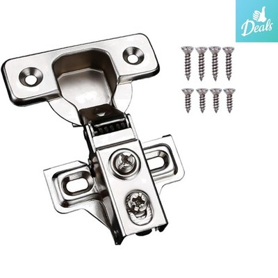 Soft Close Cabinet Door Hinges for Frameless & Face Frame   2 Pack, Easy Install