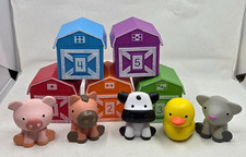 Learning Resources Peekaboo Farm Animals Counting barns finger puppets toys
