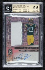 2016 Spectra Radiant Rookie Signatures /199 Trevor Davis BGS 9.5 Patch Auto n0c