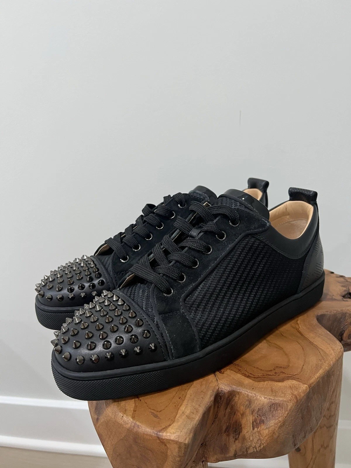 Christian Louboutin — Christian Louboutin Louis Junior / Sneakers Black with Spikes US 11